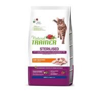 Natural Trainer gatto sterilizzato tacchino 1,5/3/10kg crocchette per gatti cat