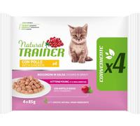 NATURAL TRAINER Kitten Busta Multipack 4x85g POLLO