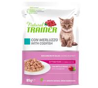 NATURAL TRAINER KITTEN MERLUZZO SALSA 85 GR.