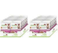Natural Trainer Kitten&Young Cibo per Gatti con Tacchino 12 buste x 85 g - 1020 gr (Confezione da 2)
