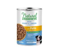 Natural Trainer Medium Maxi Cibo Umido per Cani Puppy/Junior Paté con Pollo 12 x