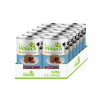 Natural Trainer Medium Maxi Puppy & Junior Cibo Umido per Cani con Pollo 12 x