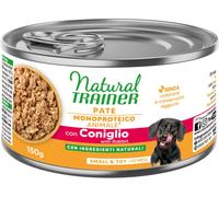 Natural Trainer Sensitive No Gluten Small & Toy Adult 1 x 150 g - con Coniglio & Cereali integrali