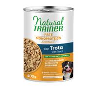 Natural Trainer Pate Monoproteico Medium & Maxi Adult - 400 g Trota & Cereali integrali