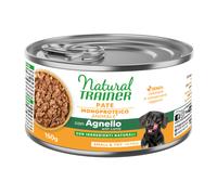 Natural Trainer Sensitive No Gluten Small & Toy Adult 12 x 150 g - con Agnello & Cereali integrali