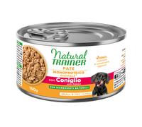 Natural Trainer Sensitive No Gluten Small & Toy Adult 1 x 150 g - con Coniglio & Cereali integrali