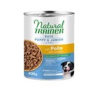 Natural Trainer Pate Puppy & Junior Medium/Maxi con Pollo - 12 x 400 g