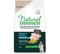 1,5 kg / 2 kg / 2,5 kg / 3 kg Natural Trainer + 3 x 15 g snack gratis! - 2,5 kg Selected Quality Nutrition Adult Medium & Maxi Pesce bianco