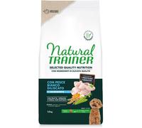 Natural Trainer Selected Quality Cane Small & Toy con Pesce Bianco 1.5KG