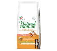 Trainer Sensitive No Gluten mm Adult Con Salmone E Cereali Integrali, Agnello, 12 kg