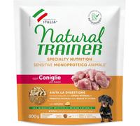 Natural Trainer Sensitive No Gluten Adult Small e Toy con Coniglio - 800 gr - Croccantini per cani - 1° ORDINE? scegli lo sconto BZR5 / BZR20 + 200 punti fedeltà