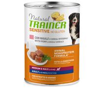 Natural Training Sensitive No Gluten Medium/Maxi Adult 400 gr: Maiale e Cereali