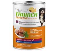Natural Trainer Sensitive No Gluten Adult 1 x 400 g - con Anatra & Cereali integrali - NOVITÀ