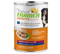 Training Natural Sensitive No Gluten Medium&Maxi Adult 400 gr: Trota e Cereali