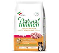 TRAINER NATURAL CANE SENSITIVE NO GLUTEN MEDIUM MAXI ADULT CONIGLIO 3 KG OF