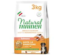 Natural Trainer Sensitive No Gluten Cibo per Cani Adulti con Salmone, 3Kg