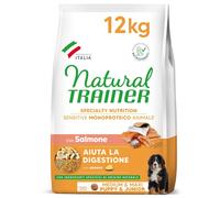 Natural Trainer Sensitive No Gluten Cibo per Cani Puppy&Junior con Salmone - 12k
