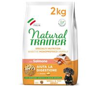 Natural Trainer Sensitive No Gluten Cibo per Cani Puppy&Junior con Salmone - 2kg