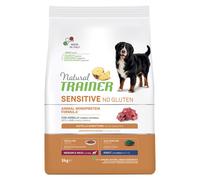 Natural Trainer Sensitive No Gluten Medium/Maxi Adult con Agnello - 3 Kg - Crocchette Monoproteiche Cane - 1° ORDINE? scegli lo sconto BZR5 / BZR20 + 200 punti fedeltà