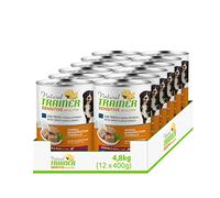 Natural Trainer Sensitive No Gluten Medium - Maxi - Cibo Umido per Cani con Trota e Cerali Integrali 12 x 400 g