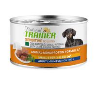 Natural Trainer Sensitive No Gluten Small & Toy Adult 12 x 150 g - con Agnello & Cereali integrali