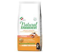 Natural Trainer Speciality Nutrition Sensitive Monoproteico Medium&Maxi Puppy e Junior con Salmone e cereali integrali 12 kg - Crocchette monoproteiche cane - 1° ORDINE? scegli lo sconto BZR5 / BZR20 