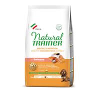 Natural Trainer Speciality Nutrition Sensitive Monoproteico Small&Toy Puppy e Junior con Salmone e cereali integrali 2 kg - Crocchette monoproteiche cane - 1° ORDINE? scegli lo sconto BZR5 / BZR20 + 2