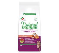 Natural Trainer Sterilised con Salmone Crocchette gatto - 10 kg