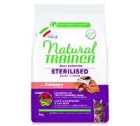 Natural Trainer Sterilised con Salmone Crocchette gatto - 3 kg