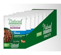 Natural Trainer Straccetti Cibo Umido per Gatti Adulti Sterilizzati - Bocconcini in salsa con Tonno 24 x 85g
