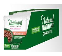 Natural Trainer Straccetti Cibo Umido per Gattini - Bocconcini in salsa con Salmone 28 x 70g