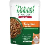 Natural Trainer Cat Adult Straccetti Tacchino e Verdure 85 g