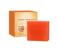 Natural Turmeric Se-Rum Bar, Moisturizing & Brightening Face And Body Wash | Gentle Deep Cleaning Formula, 100g, For Daily Morning Evening Shower Home Travel Gym Hotel