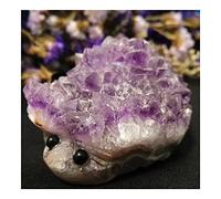 Natural Uruguay Dream Amethyst Quartz Specimen Amethyst Carving Animal Hedgehog Gemstones (Size : 60g) LIUZIIHAYIN (Size : 160g)