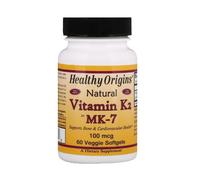Natural Vitamin K2 as MK-7 100 mcg (60 Veggie Softgels) - Healthy Origins