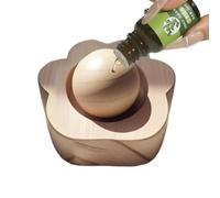 Natural Wood Diffuser, Spherical Scent Orb, 3.5x4.5cm Quiet Porous Texture Base, Manual Aromatherapy Room Accessory, Eco Friendly Fragrance Solution, Suitable for Bedrooms Bathrooms Small Offices