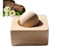 Natural Wood Diffuser, Spherical Scent Orb, 3.5x4.5cm Quiet Porous Texture Base, Manual Aromatherapy Room Accessory, Eco Friendly Fragrance Solution, Suitable for Bedrooms Bathrooms Small Offices
