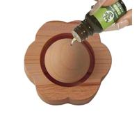Natural Wood Diffuser, Spherical Scent Orb, 3.5x4.5cm Quiet Porous Texture Base, Manual Aromatherapy Room Accessory, Eco Friendly Fragrance Solution, Suitable for Bedrooms Bathrooms Small Offices