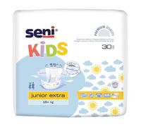 NATURAL WOOL DISTRIBUTION PANNOLINO SENI KIDS +15KG 6+ JUNIOR EXTRA 30 PEZZI