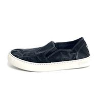 Natural World 6601E - Espadrillas da Uomo Modello Old Gazelle - Vegan 45/Black