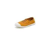 NATURAL WORLD scarpe vegan Donna lacci elastico slip on Cotone Bio plantare estraibile eco - Colore: Marrone, Taglia: 40