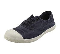 Natural World – Sneakers donna 102E – Cotone biologico – 100% ecologico – Blu scuro