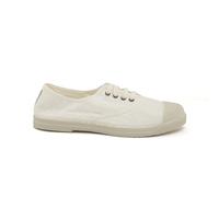 NATURAL WORLD scarpe vegan Donna sangallo lacci elastico slip on Cotone Bio plantare estraibile - Colore: Bianco, Taglia: 40