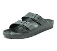 NATURAL WORLD ciabatte gomma vegan mare piscina kaki doppia fascia Unisex - Colore: Verde, Taglia: 40