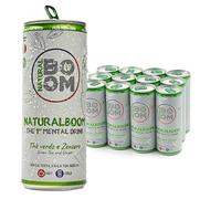 NATURALBOOM, il primo Mental Drink - THÈ VERDE E ZENZERO | 12 lattine | Lattine da 250ml