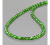Naturale 1 Filo Cromo Diopside Gemma 925 Argento Sterling 18 " Collana Perle