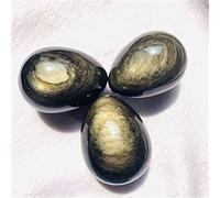 Naturale 1 pc Naturale Uova di Quarzo Obsidiane Golden Crystal Yoni Eggs Guarire