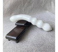 Naturale 18 cm quarzo rosa ametista bacchetta di cristallo gemma di cristallo Yoni bastone da massaggio come regalo for le donne 1 pz, citrino decorazione della stanza (Color : White Marble Jade)