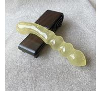 Naturale 18 cm quarzo rosa ametista bacchetta di cristallo gemma di cristallo Yoni bastone da massaggio come regalo for le donne 1 pz, citrino decorazione della stanza (Color : Citrine)