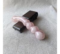 Naturale 18 cm quarzo rosa ametista bacchetta di cristallo gemma di cristallo Yoni bastone da massaggio come regalo for le donne 1 pz, citrino decorazione della stanza (Color : Rose Quartz)